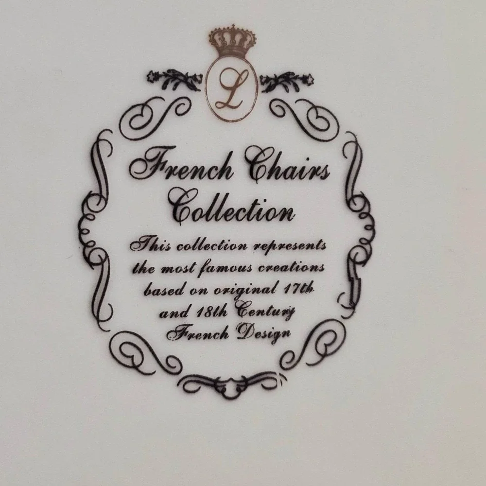 French‎ Chairs Collection Email de Limoges Porcelain Plates Wall Home Decor